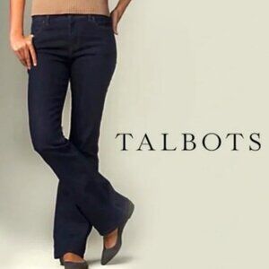 ❤️NWT Talbots Curvy Boot Cut Jeans / Dark Indigo Color / Control Panel / Size 6